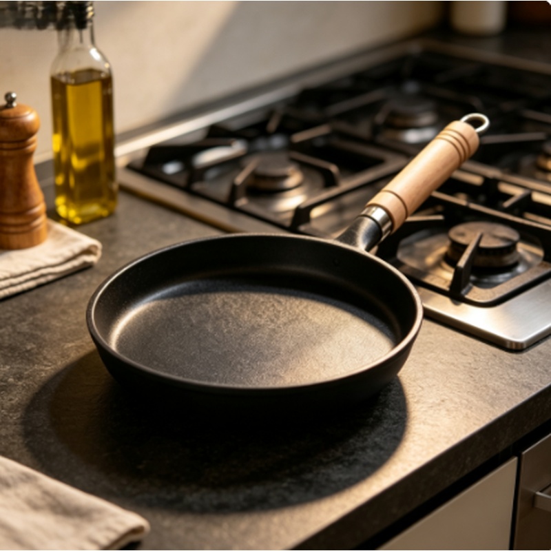 Cast Iron Tetsubin - 26cm Uncoated Cast Iron Skillet Non