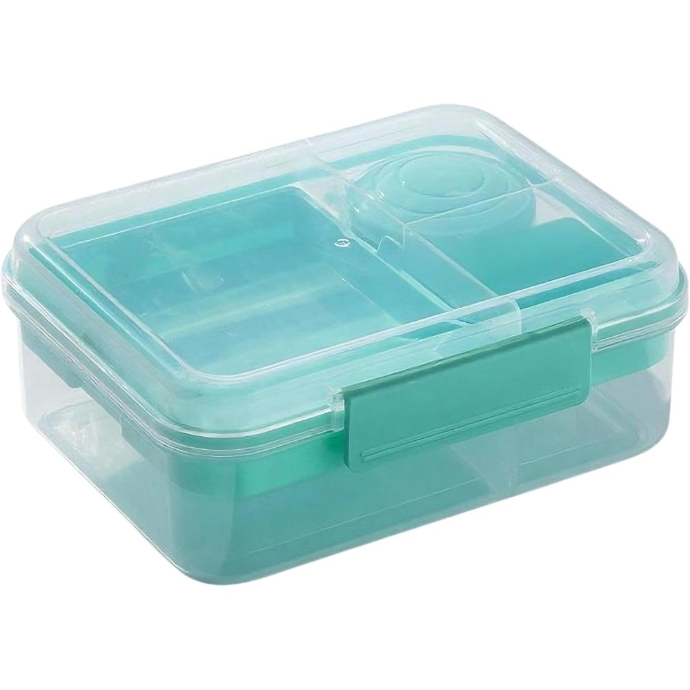 Bento Box Two Tier - 1Pcs Portable Divided Lunch Box Picnic