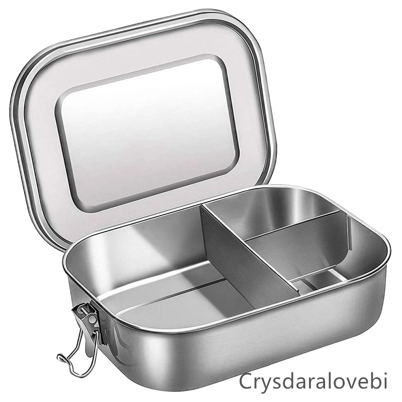 Bento Box Two Tier - Stainless Steel Bento Kids Lunch Box