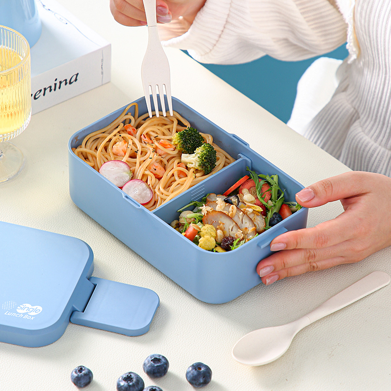 Picnic Lunch Box Bamboo Fiber  - đánh giá và giá Bento Box Two Tier