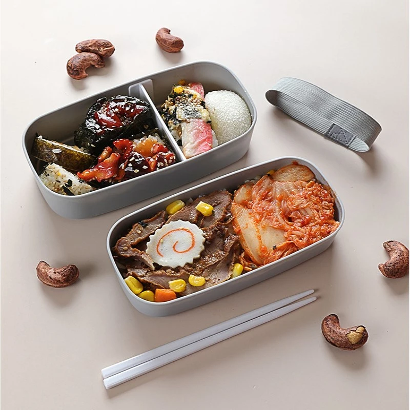New Portable Leak-proof Food   - đánh giá và giá Bento Box Two Tier
