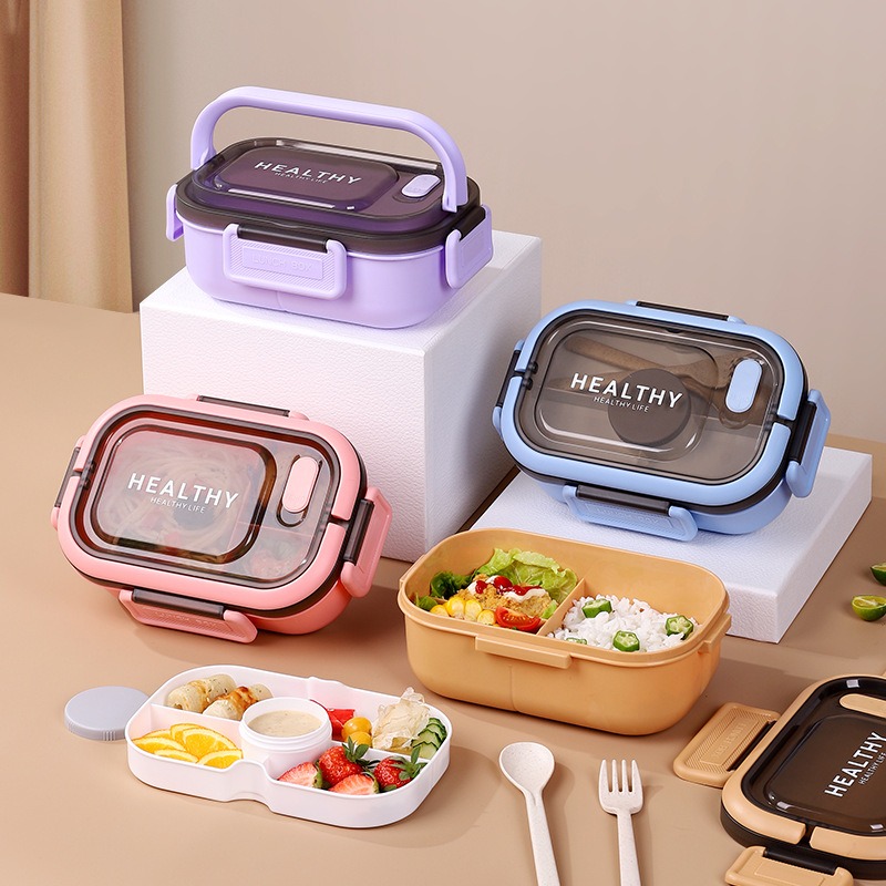 1200ML Double Layer Lunch Box  - đánh giá và giá Bento Box Two Tier