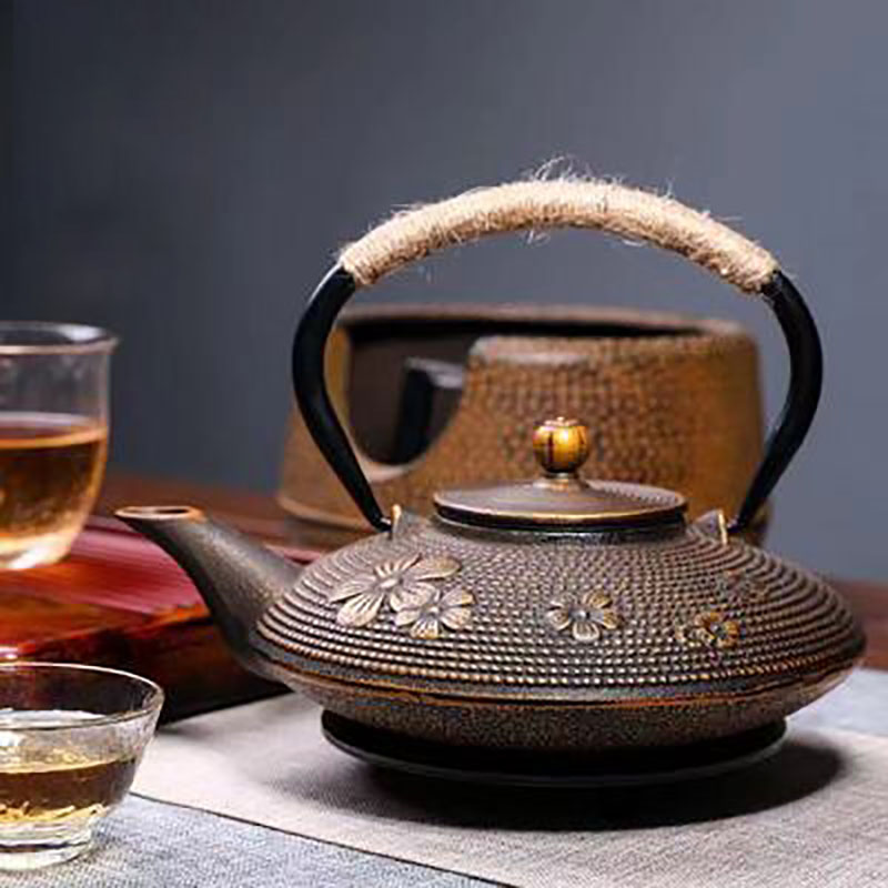 Cast Iron Teapot Set with Stra - đánh giá và giá Cast Iron Tetsubin