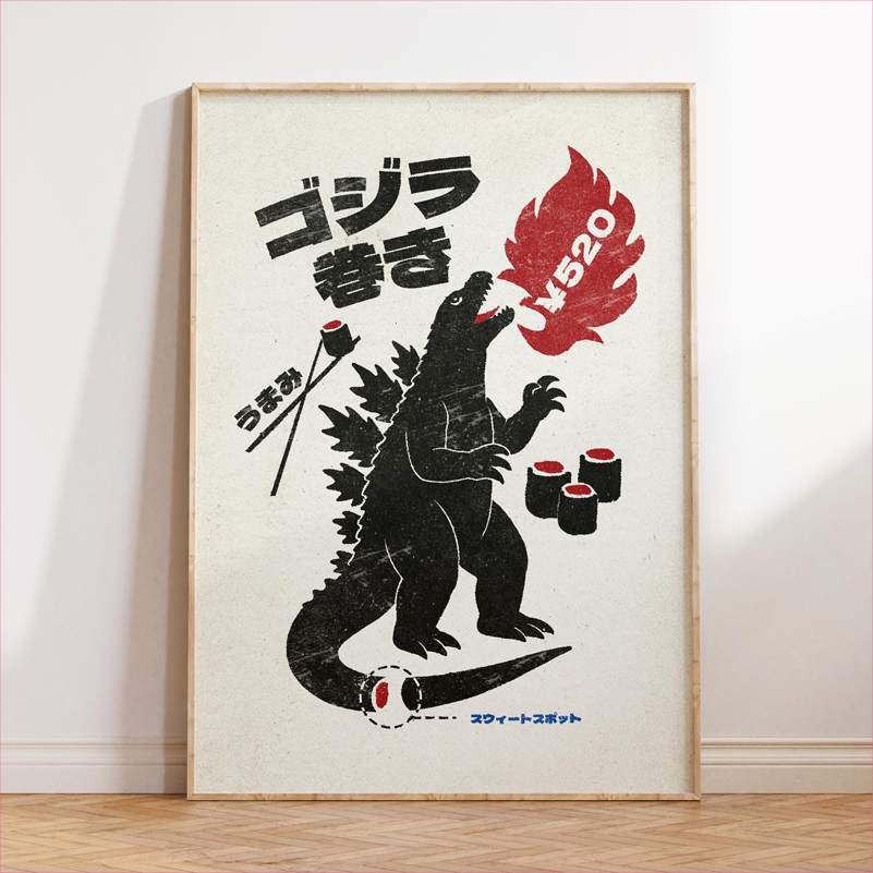 Japan Food Art Poster Retro Ja - đánh giá và giá Japanese Food Lifestyle