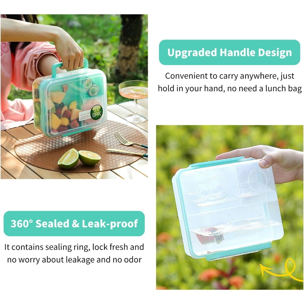1Pcs Portable Divided Lunch Bo - đánh giá và giá Bento Box Two Tier