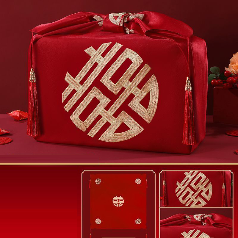 Chinese Style Red Handkerchief - đánh giá và giá Furoshiki Wrap Cloth