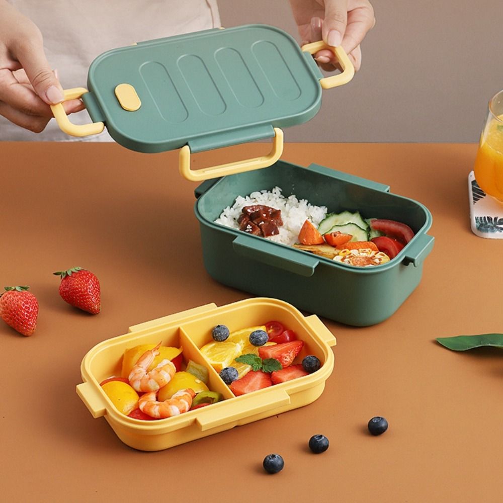 Two-Compartment Double-Layer L - đánh giá và giá Bento Box Two Tier