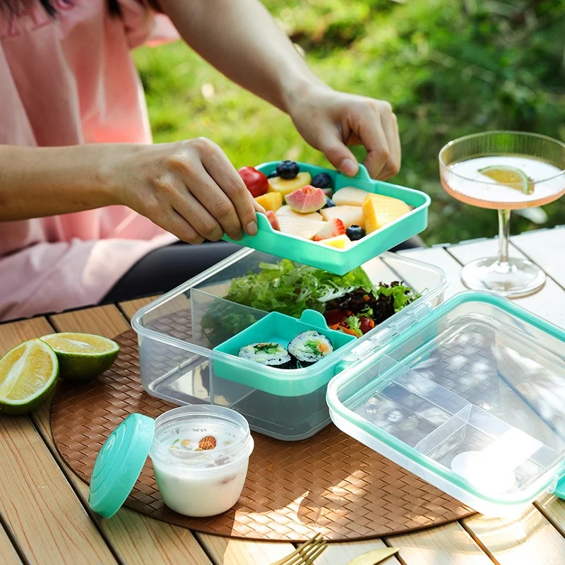 Portable Handle design Double  - đánh giá và giá Bento Box Two Tier